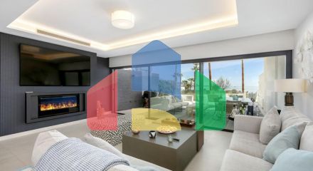 This is an extraordinary townhouse with open sea views and exclusive furnishings included.