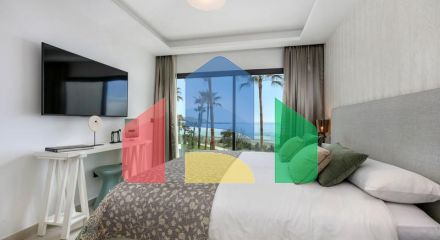 This is an extraordinary townhouse with open sea views and exclusive furnishings included.