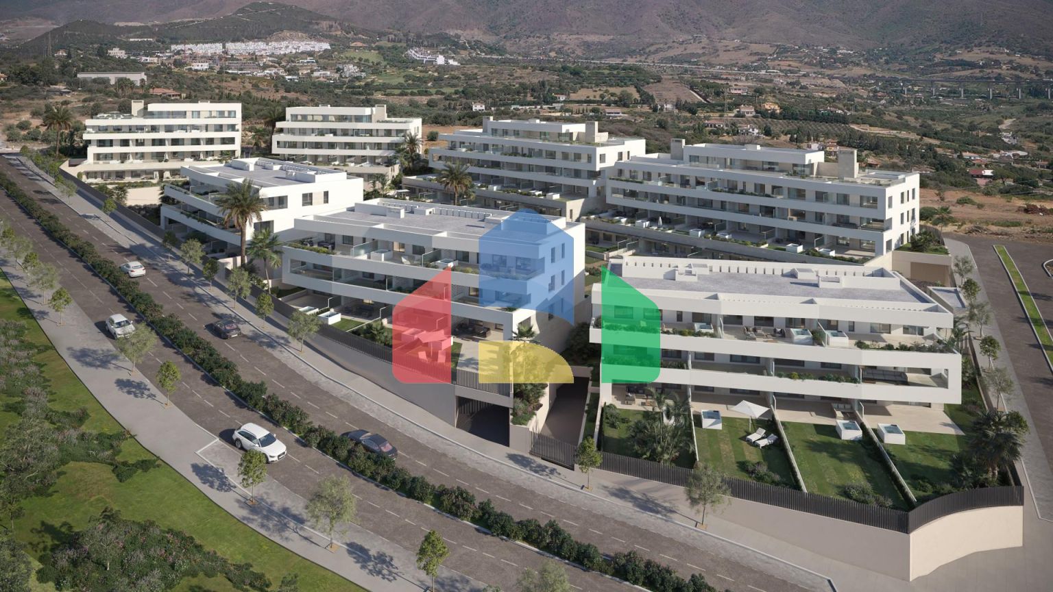 3-спальные апартаменты в новом роскошном жилом комплексе в районе La Gaspara, Estepona