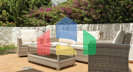 Красивые апартаменты с частным садом в Эстепоне