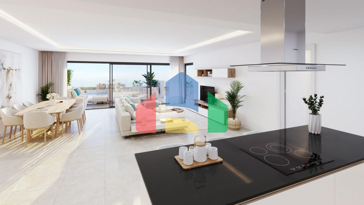 Апартаменты с 2 спальнями в жилом комплексе с эксклюзивным дизайном в Эстепоне