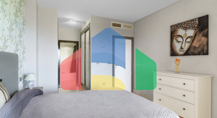 Просторная квартира с 3 спальнями и 2 ванными комнатами