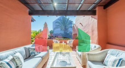 Впечатляющий пентхаус с видом на море в районе Новая Золотая Миля, в комплексе Торре Бермеха.