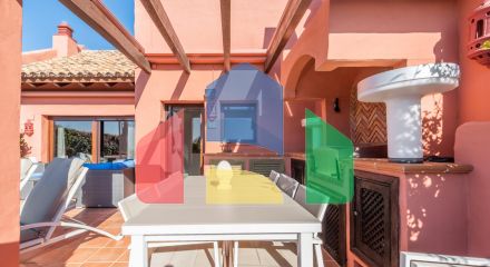 Торре Бермеха, Восточная Эстепона. Великолепный пентхаус с видом на море в роскошной урбанизации на первой линии!