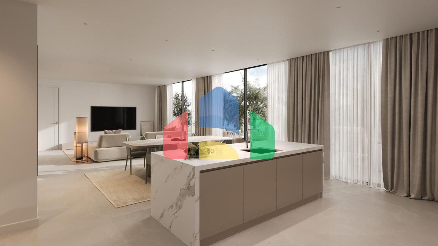 Современная жизнь в Эстепоне: Просторные апартаменты с солнечными террасами