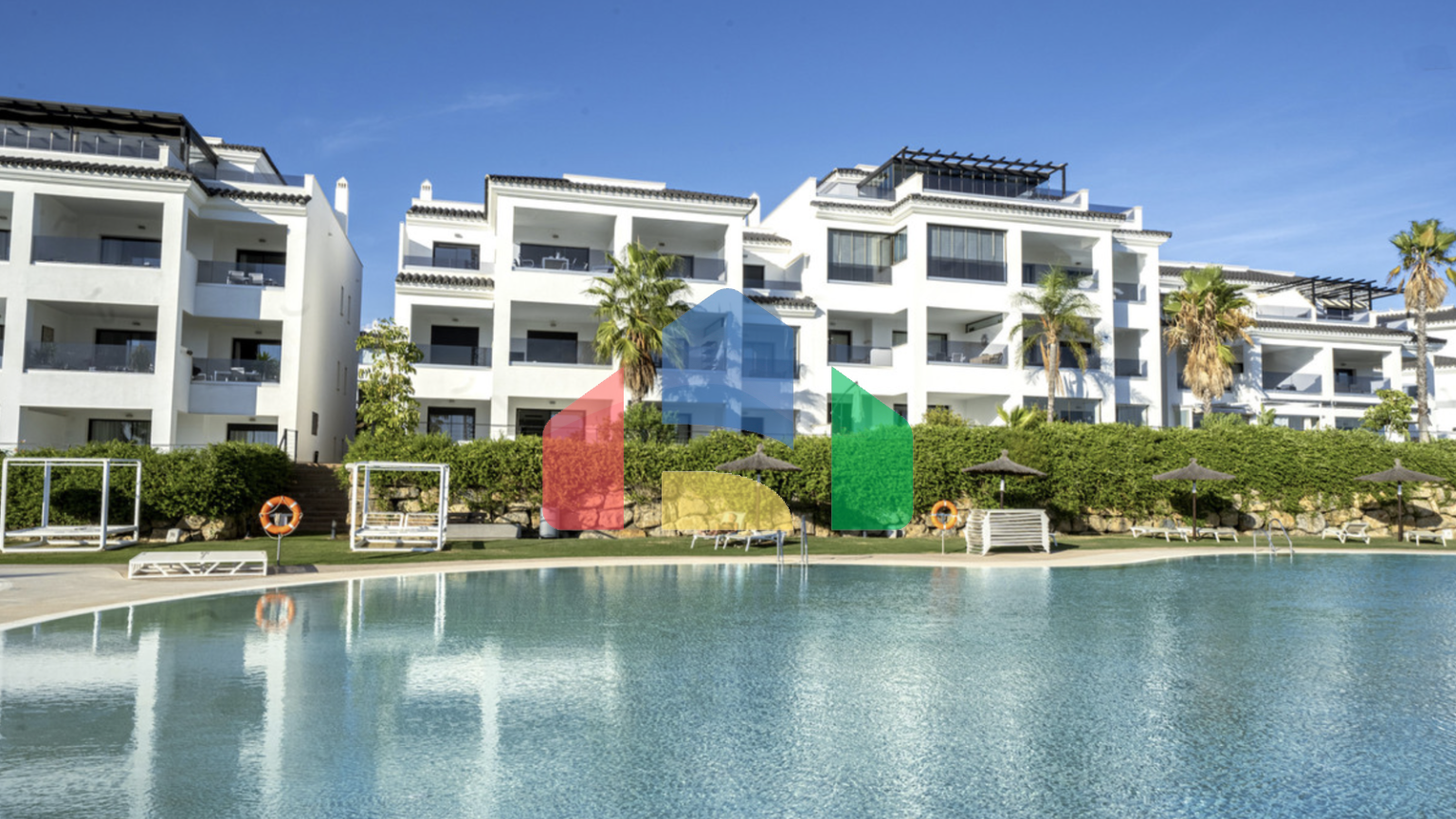 Квартира на первом этаже с 2 спальнями и 2 ванными комнатами