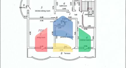 Spacious apartment in a club house in Ilyino, Bar
