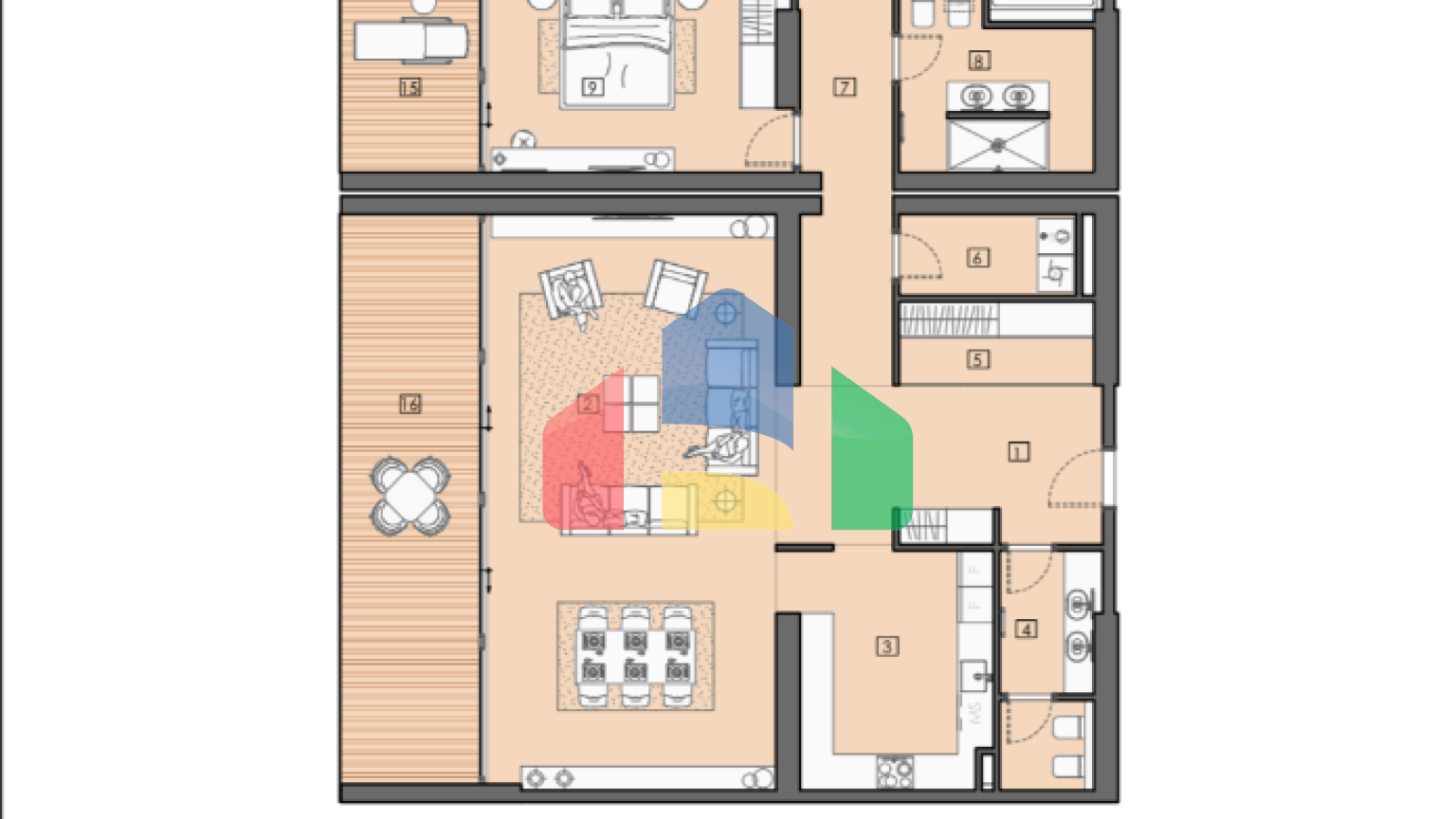Апартаменты в элитном 5* отеле в Баре