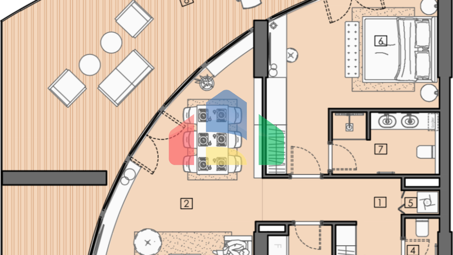 Апартаменты в элитном 5* отеле в Баре