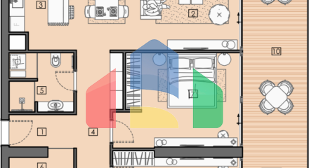 Апартаменты в элитном 5* отеле в Баре