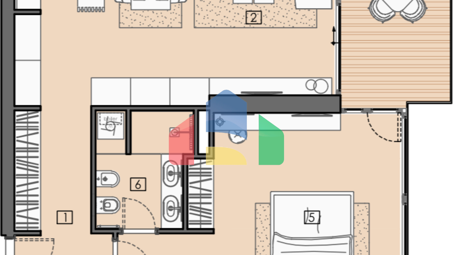 Апартаменты в элитном 5* отеле в Баре