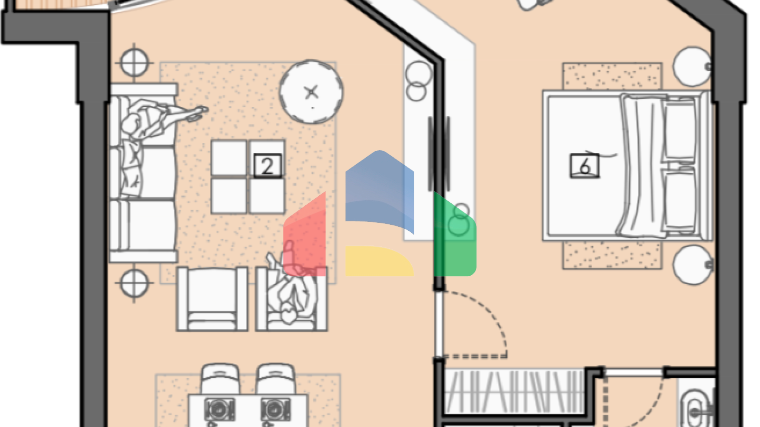 Апартаменты в элитном 5* отеле в Баре