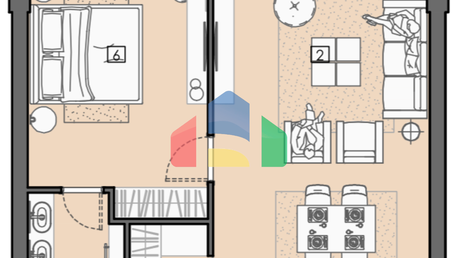 Апартаменты в элитном 5* отеле в Баре