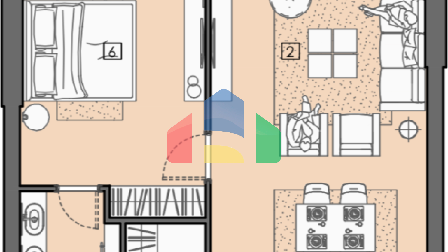 Апартаменты в элитном 5* отеле в Баре