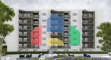 Квартиры  с двумя спальнями в многоквартирном доме в Баре.