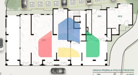 New apartment building in the center of Bar