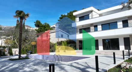 A new modern villa near the sea is offered for sale.