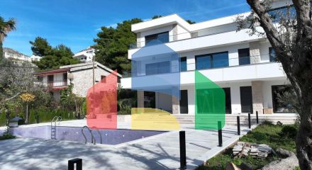 A new modern villa near the sea is offered for sale.