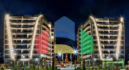 Spacious luxury penthouse with panoramic sea views in a modern complex in Bar.