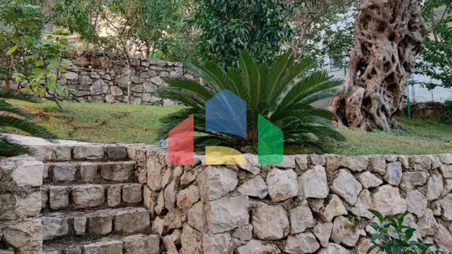 Просторный трёхэтажный особняк с садом и террасами в оливковой роще, Бар