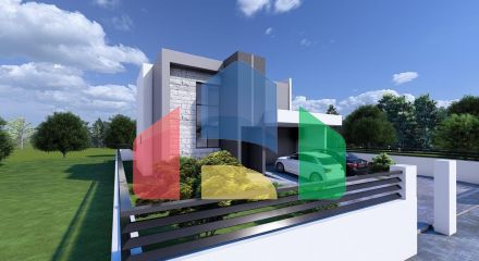 Предлагается к продаже современна вилла на стадии завершения строительства в Баре, район Полье