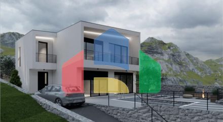 Новая вилла с бассейном и прекрасным панорамным видом в Баре, 320.000 евро
