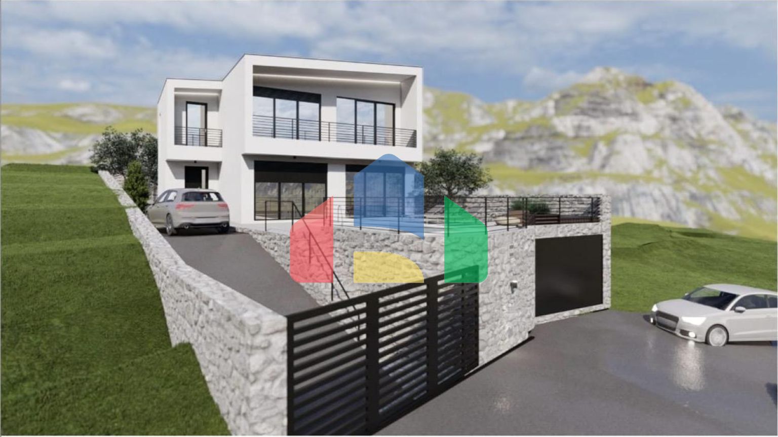 Новая вилла с бассейном и прекрасным панорамным видом в Баре, 320.000 евро