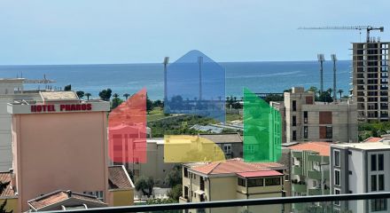 Новая квартира с 2 спальнями и панорамным видом на море, в комплексе премиум класса с бассейном в Баре.