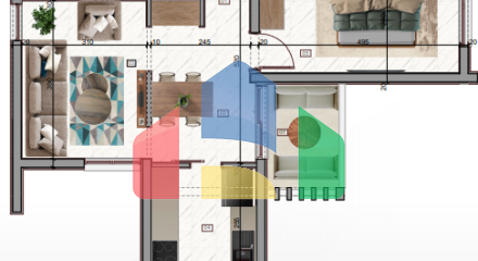 Квартира в новостройке с 1 спальней в Баре, район Илино