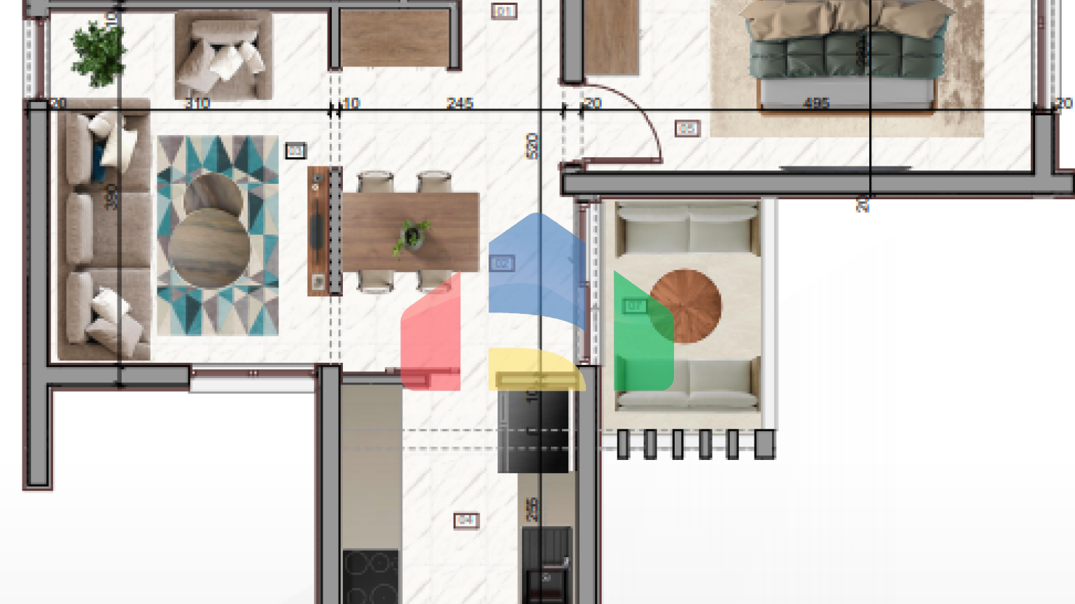 Современная квартира с видом на море в новом районе Барa, продажа от застройщика