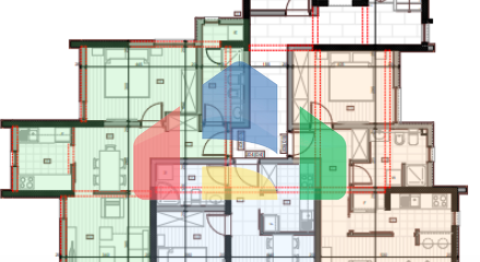Современная квартира с видом на море в новом районе Барa, 55 м², 2 этаж, рассрочка до июня 2026
