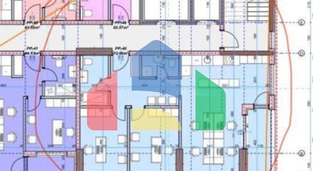 Центр Бара,  2 комнатная квартира с панорамным видом на море