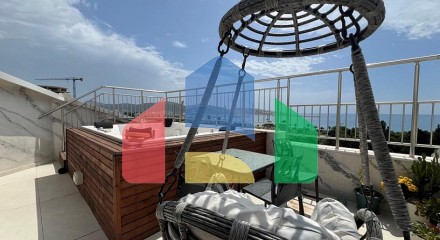 Квартира 144м2 с двумя спальными комнатами и видом на море в Баре
