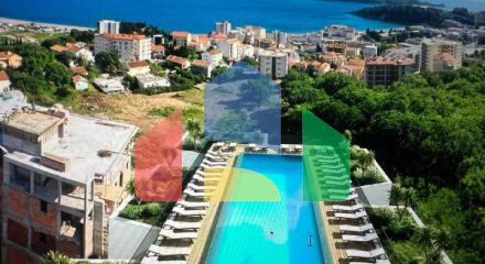 Апартаменты в Бечичи в комплексе Vuelo Sobre Becici