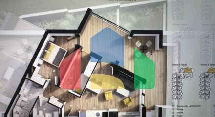 Апартаменты в Бечичи в комплексе Vuelo Sobre Becici