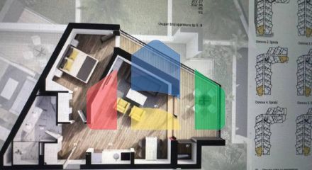 Апартаменты в Бечичи в комплексе Vuelo Sobre Becici