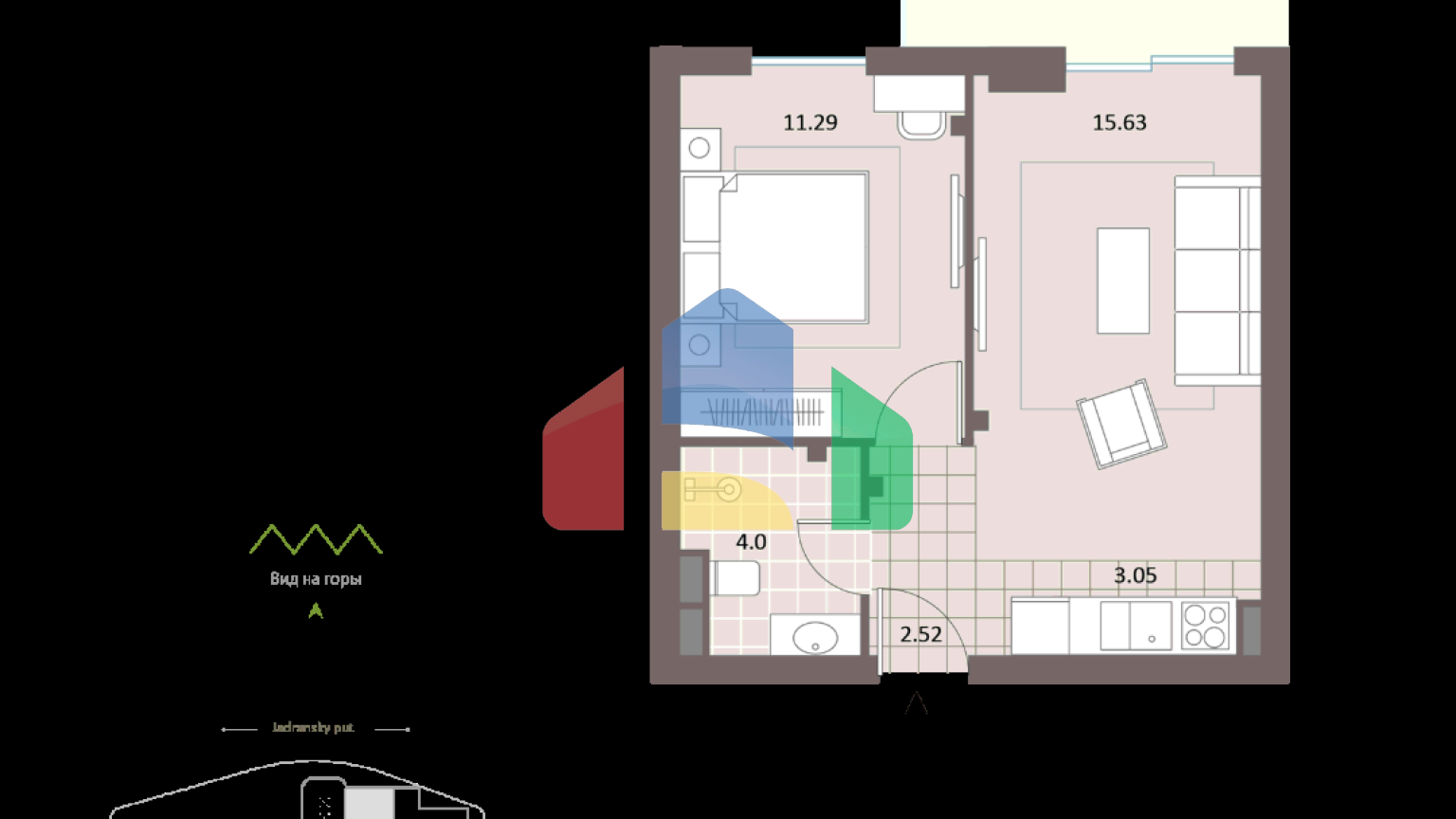 Комплекс апартаментов на 1 линии в Бечичи