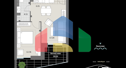 Комплекс апартаментов на 1 линии в Бечичи