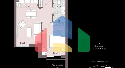 Комплекс апартаментов на 1 линии в Бечичи