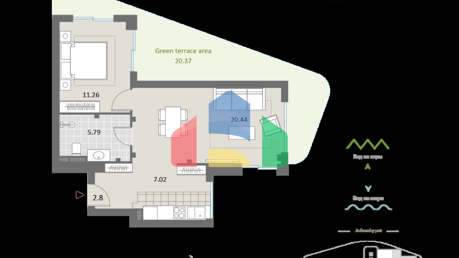 Комплекс апартаментов на 1 линии в Бечичи