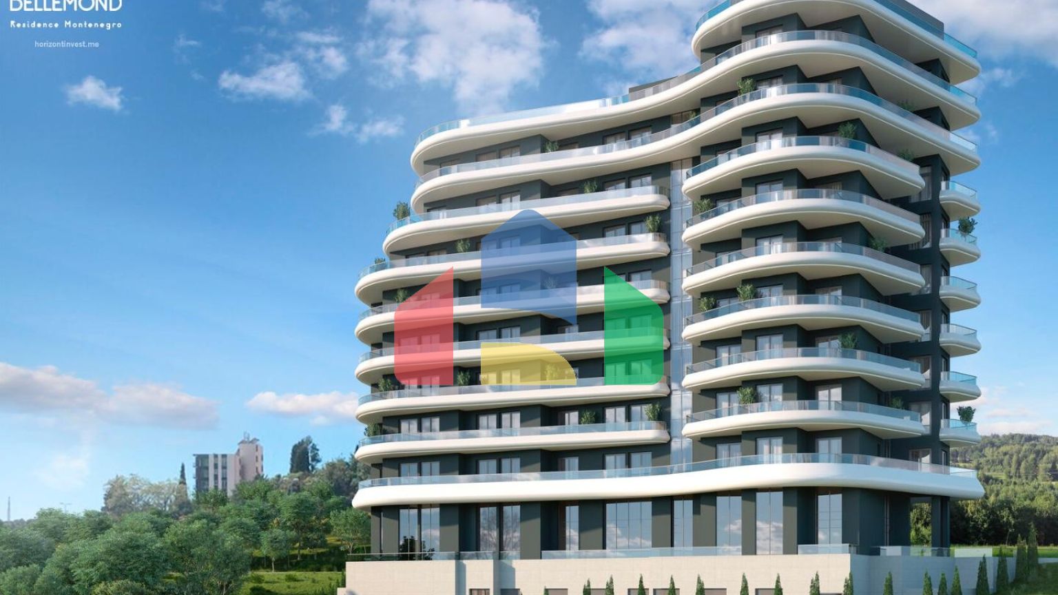 Комплекс апартаментов на 1 линии в Бечичи