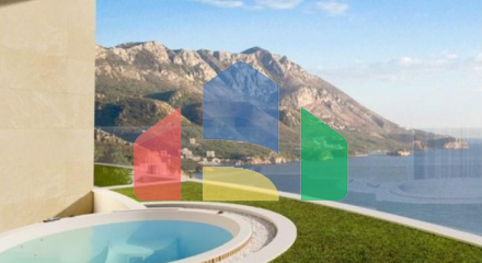 Two-bedroom apartment in a Premium class complex with a pool and SPA in Becici