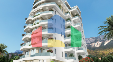 Two-bedroom apartment in a Premium class complex with a pool and SPA in Becici