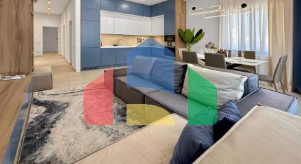 Премиум квартира в жилом комплексе с бассейном расположенная в Бечичи, пригород Будвы.