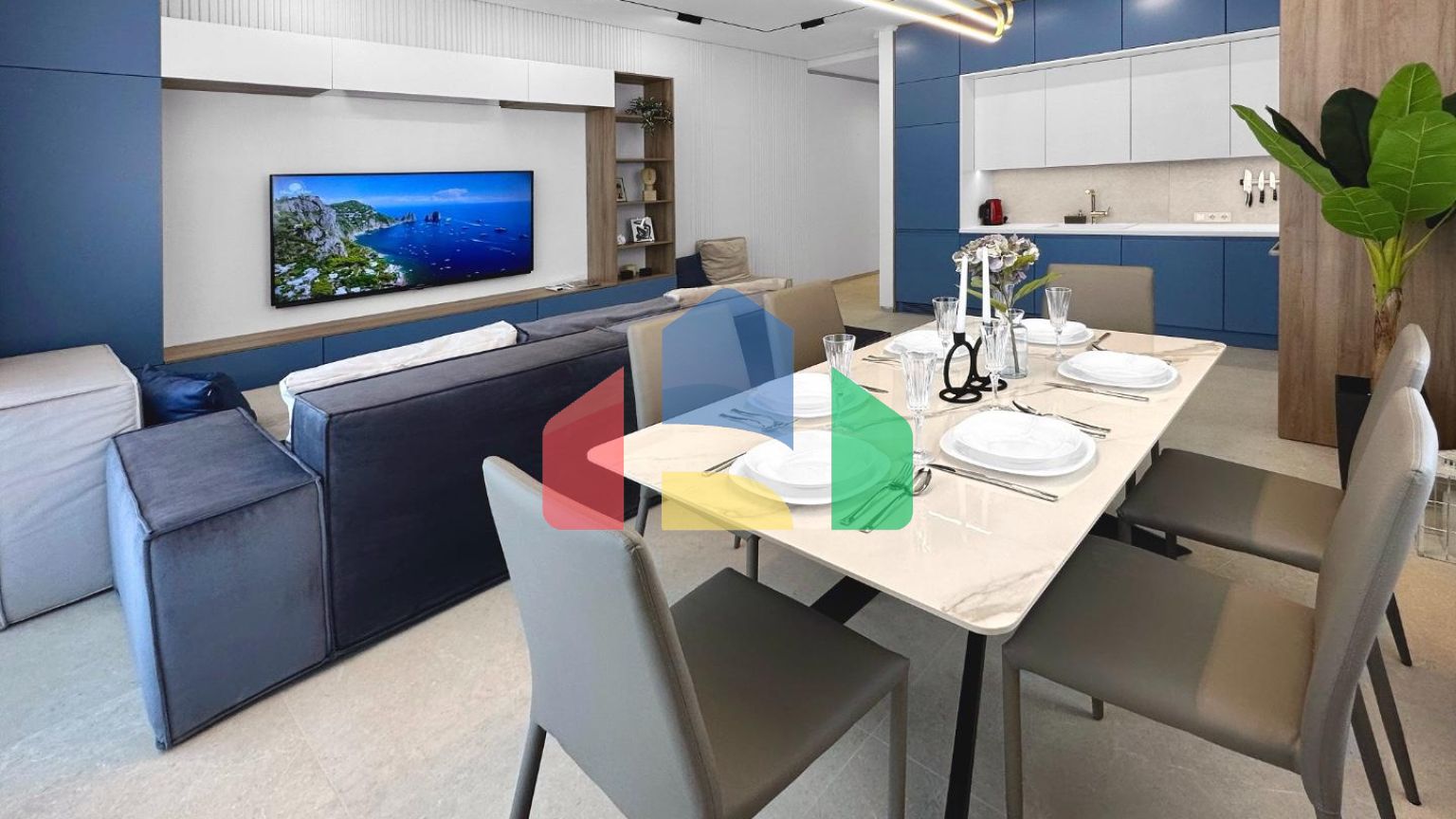 Премиум квартира в жилом комплексе с бассейном расположенная в Бечичи, пригород Будвы.