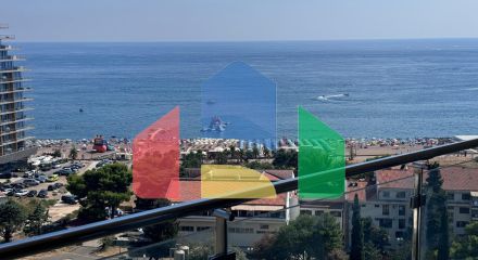 Квартира с 2 спальнями и панорамным видом на море и горы в Бечичи, новый комплекс с бассейном