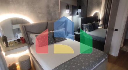 Stylish 3 bedroom apartment with sea view, complex with swimming pool in Becici