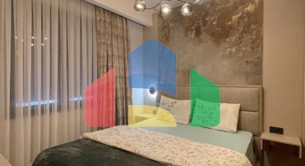 Stylish 3 bedroom apartment with sea view, complex with swimming pool in Becici