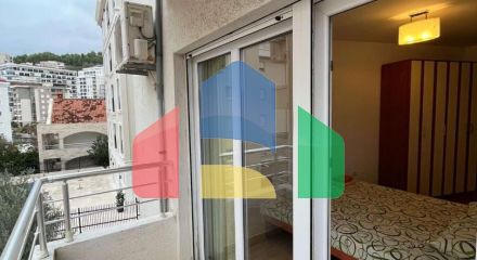 Two bedroom apartment with two balconies in Becici