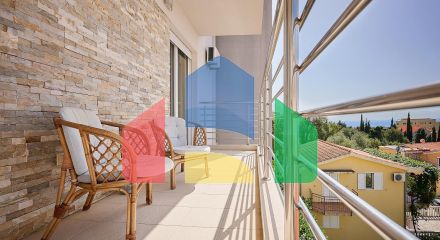 Квартира с двумя спальнями, с шикарным видом на море и горы